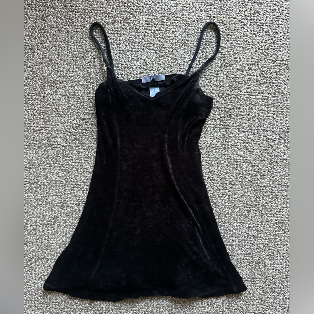 GAP Vintage Black Velvet dress